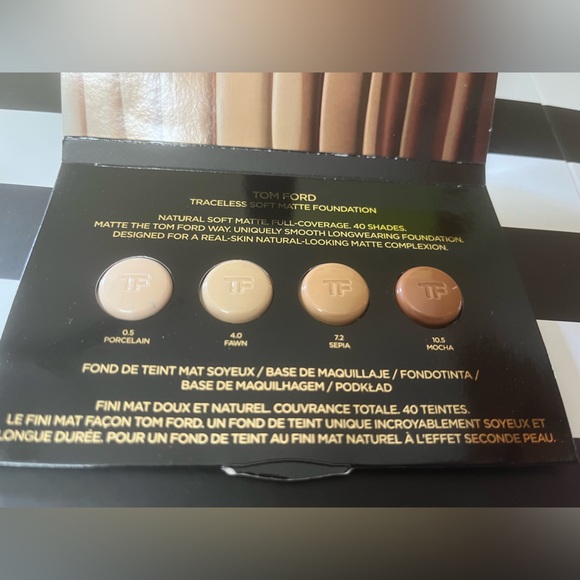 New!Tom Ford Soft Matte Foundation Samples:Hyarulonic Acid &but C & Microspheres - Picture 3 of 15